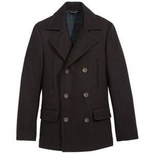 Ralph Lauren Double Breasted Pea Coat, Big Boys  - Navy - Size 14
